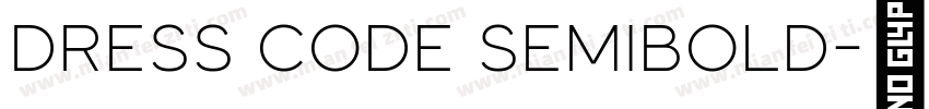 Dress Code SemiBold字体转换